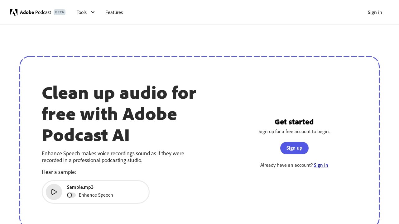 Adobe Enhance Speech