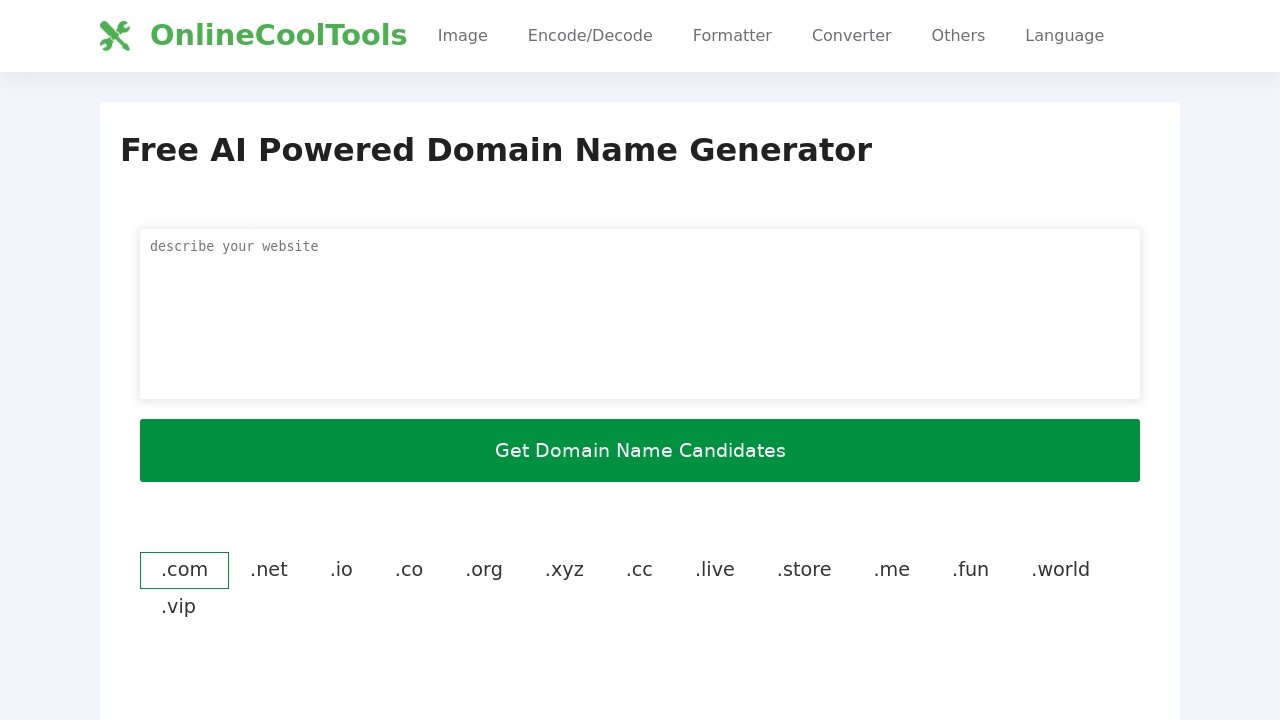 AI Domain Name Generator