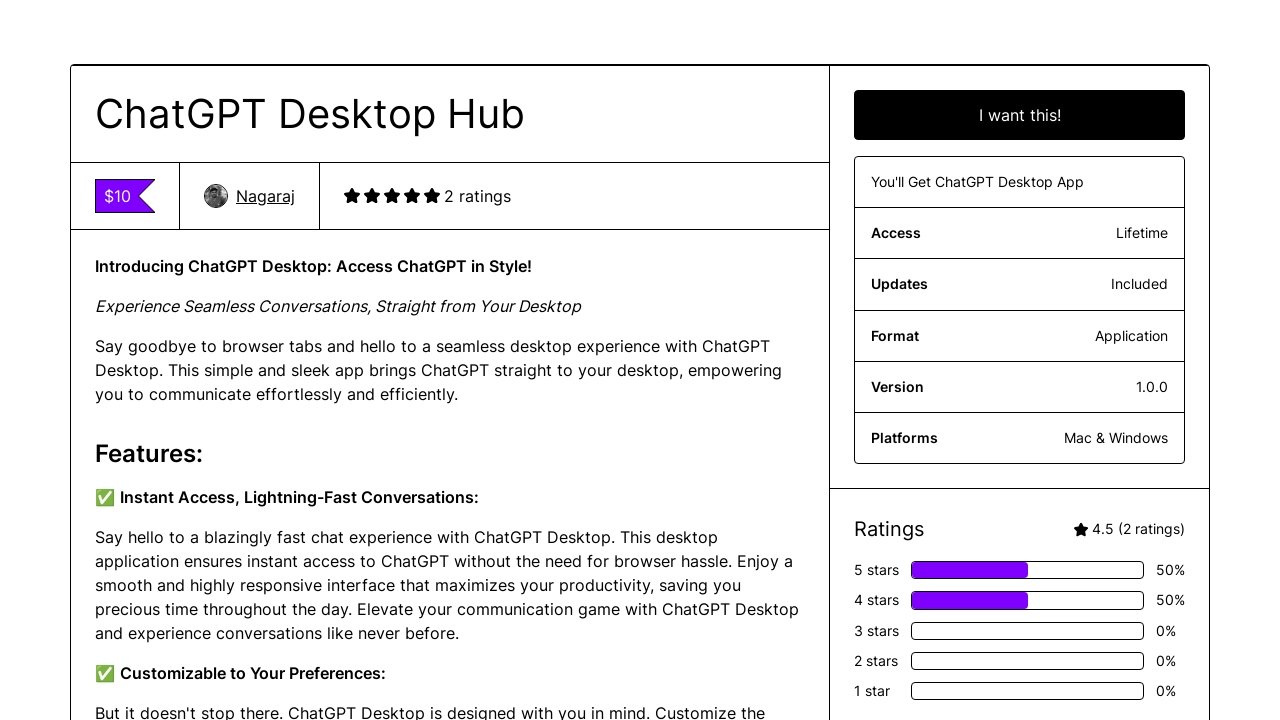 ChatGPT Desktop Hub