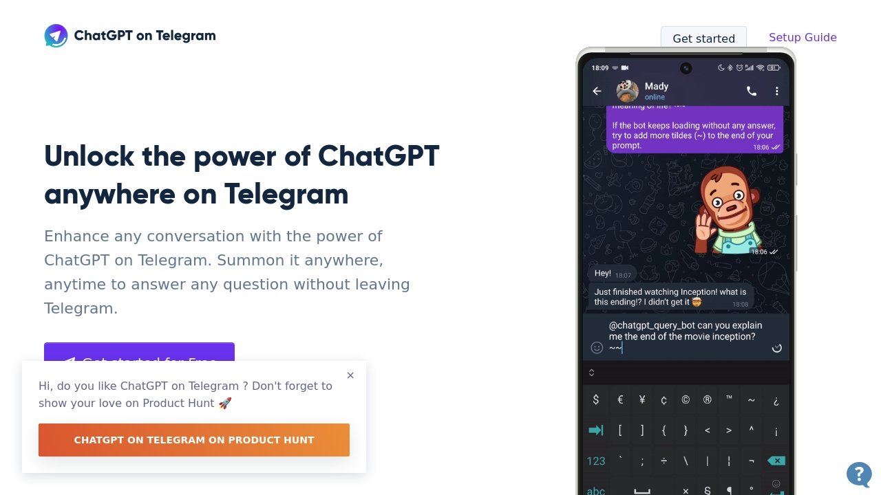 ChatGPT on Telegram
