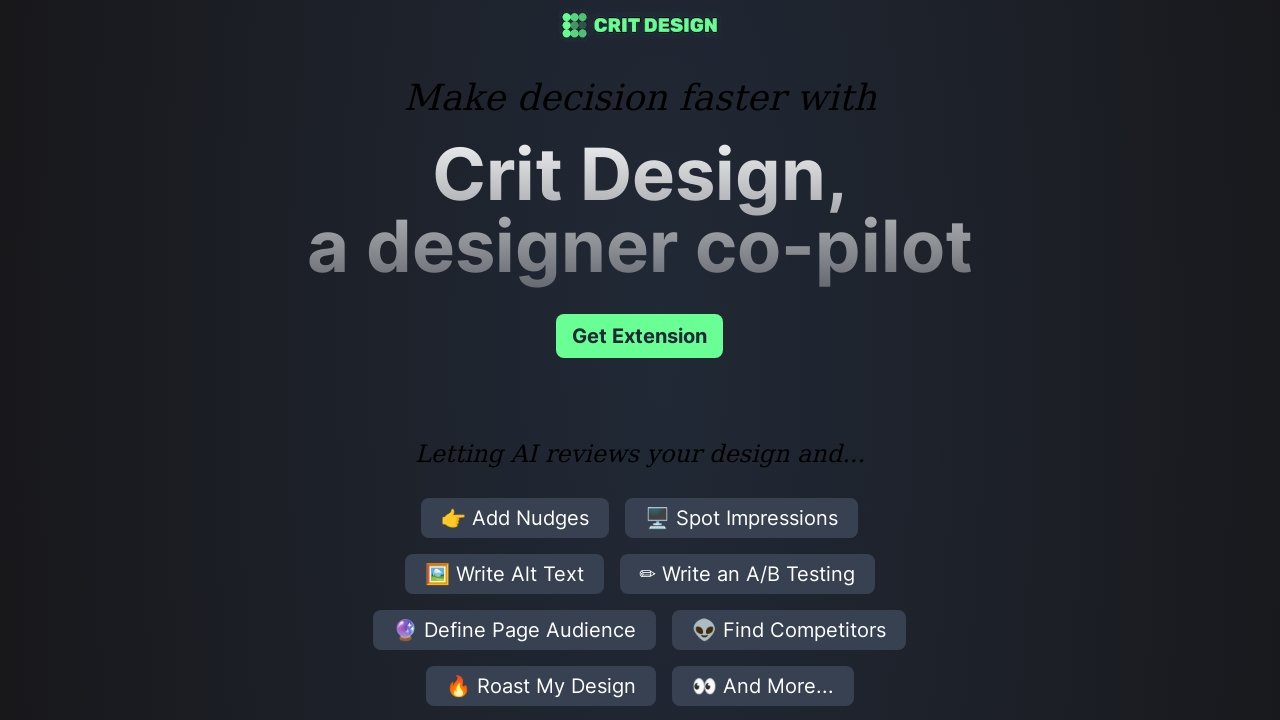 Crit Design