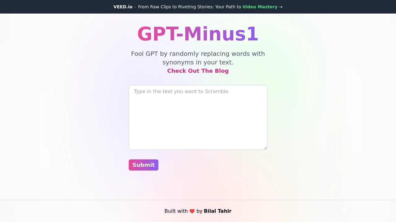 GPT-Minus1