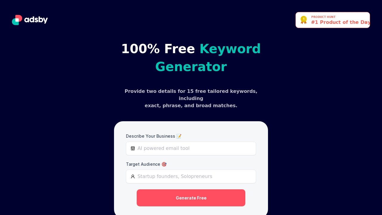 Keyword Generator by AdsBy