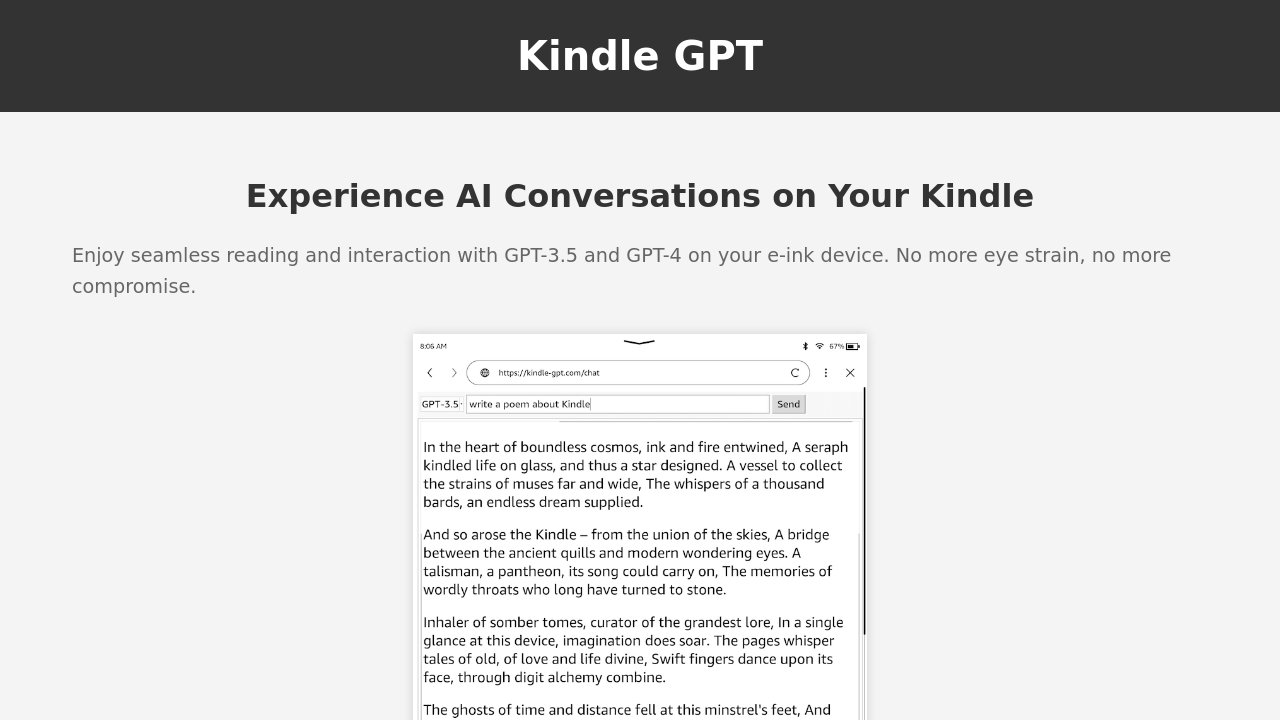 Kindle GPT