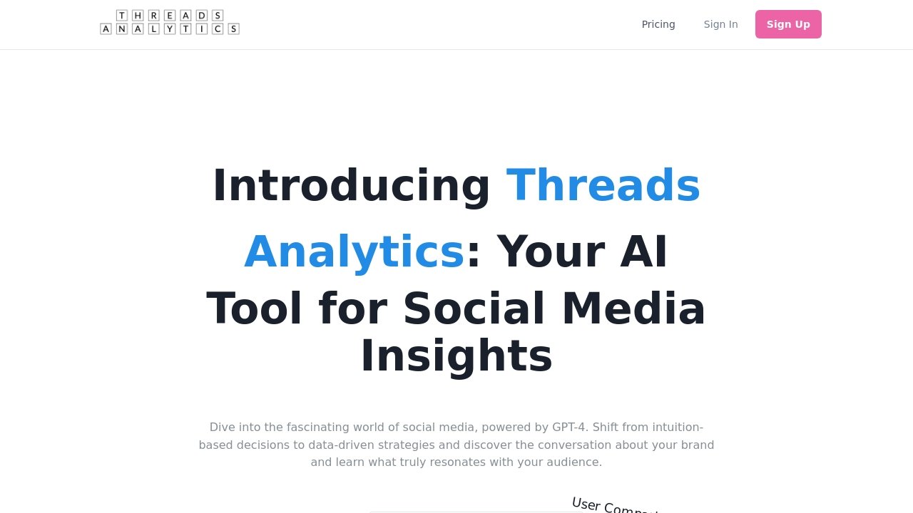 Meta Threads Analytics