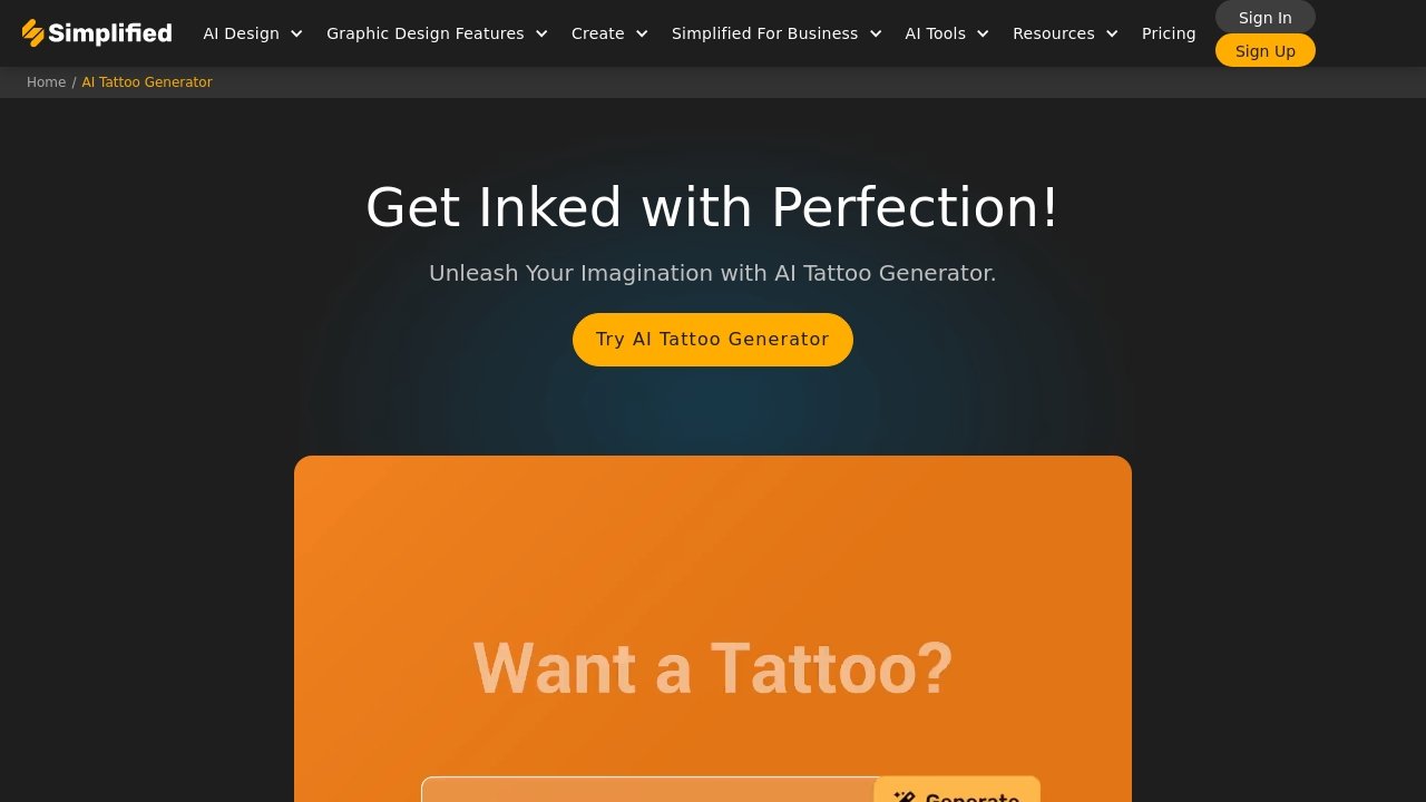 Simplified Tattoo Generator