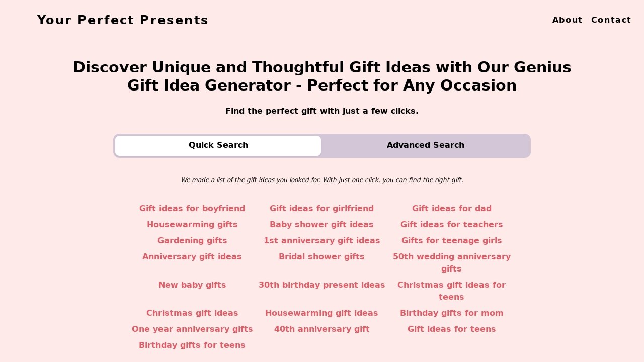 Your perfect presents